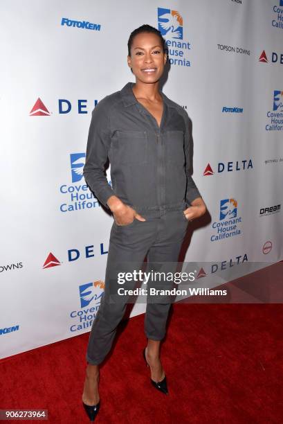 Actor Kearran Giovanni attends the Covenant House of California "An Evening of Dreams" Gala at Dream Hotel on January 17, 2018 in Hollywood,...