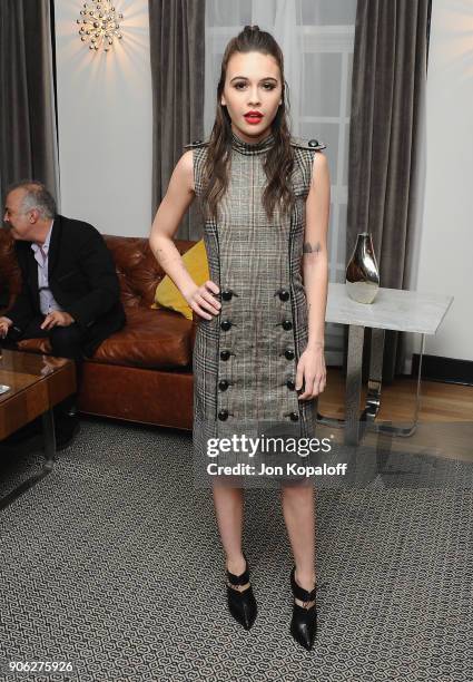 Bea Miller attends Wolk Morais Collection 6 Fashion Show at The Hollywood Roosevelt Hotel on January 17, 2018 in Los Angeles, California.