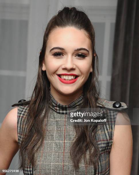 Bea Miller attends Wolk Morais Collection 6 Fashion Show at The Hollywood Roosevelt Hotel on January 17, 2018 in Los Angeles, California.