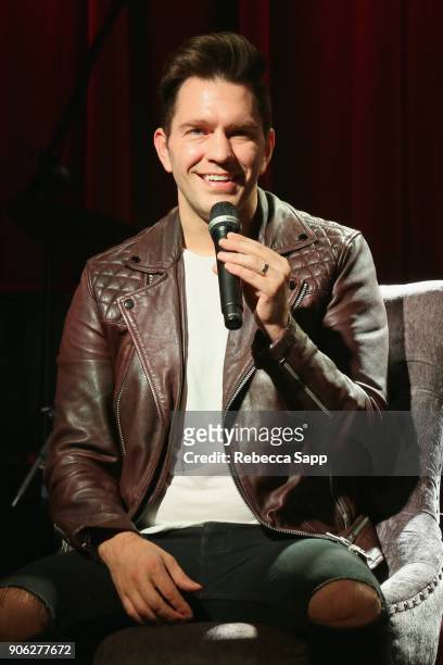 Andy Grammer speaks onstage at The Drop: Andy Grammer at The GRAMMY Museum on January 17, 2018 in Los Angeles, California.