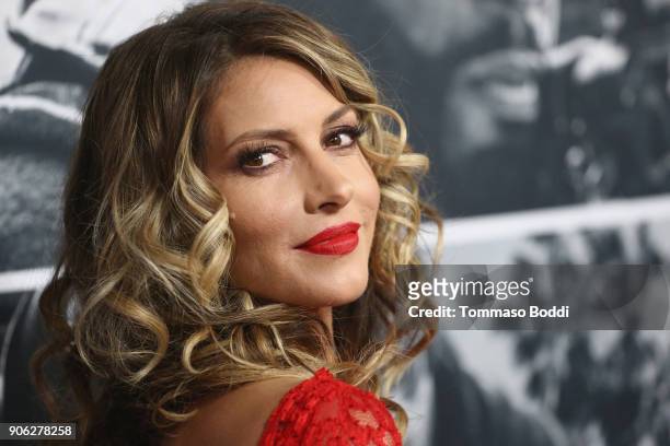 Dawn Olivieri attends the Premiere Of STX Films' "Den Of Thieves" at Regal LA Live Stadium 14 on January 17, 2018 in Los Angeles, California.