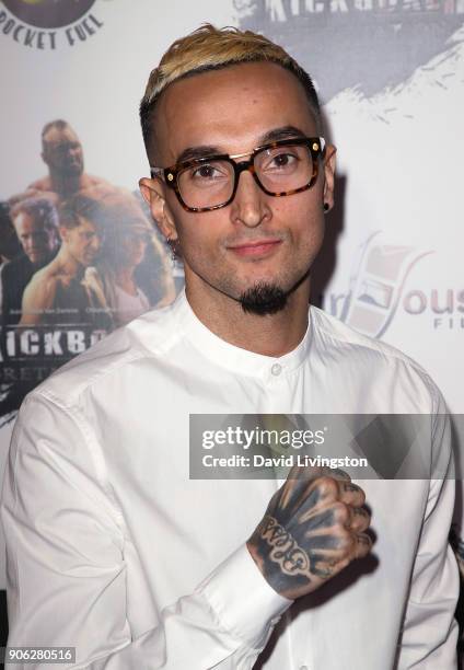 Actor Luis Da Silva Jr. Attends the premiere of Well Go USA Entertainment's "Kickboxer: Retaliation" at ArcLight Cinemas on January 17, 2018 in...