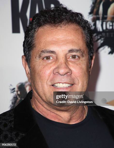 Director Dimitri Logothetis attends the premiere of Well Go USA Entertainment's "Kickboxer: Retaliation" at ArcLight Cinemas on January 17, 2018 in...