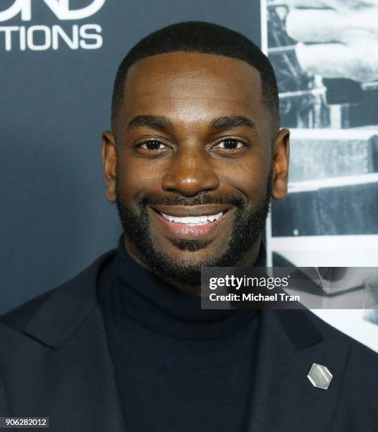 Mo McRae arrives to Los Angeles premiere of STX Films' "Den Of Thieves" held at Regal LA Live Stadium 14 on January 17, 2018 in Los Angeles,...