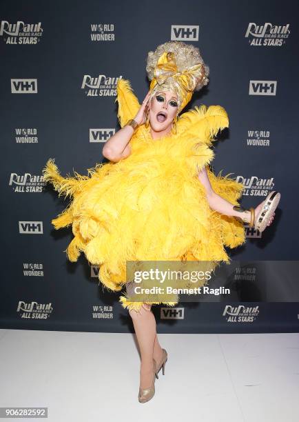Drag queen Thorgy Thor attends "RuPaul's Drag Race All Stars" Meet The Queens on January 17, 2018 in New York City.