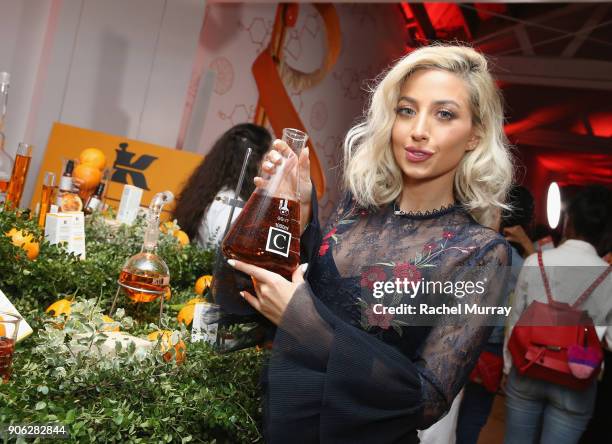 Roz Roza at Kiehl's Turns Up the Potent-C with the NEW Powerful-Strength Line-Reducing Concentrate on January 17, 2018 in West Hollywood, California.