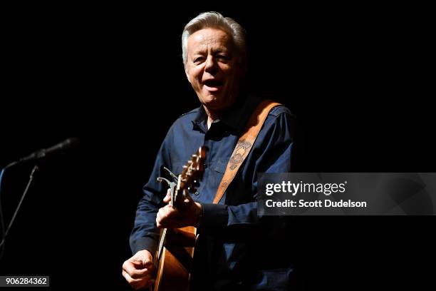 Guitarist Tommy Emmanuel performs onstage at Smothers Theatre on January 17, 2018 in Malibu, California.