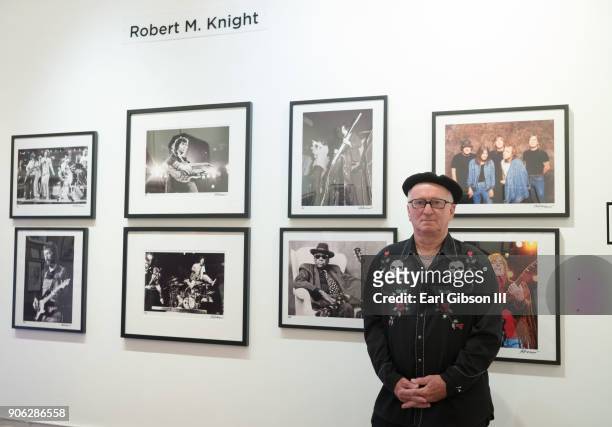 Rock Photographer Robert Knight Celebrates his 50th Aniversary With an Exhibit at Mr Musichead Gallery on January 17, 2018 in Los Angeles, California.