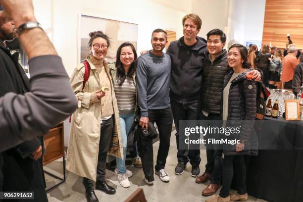 Actor Pete Holmes takes a photo with fans during the San Francisco Season 2 Premiere of "Crashing" on January 17, 2018 in San Francisco, California.