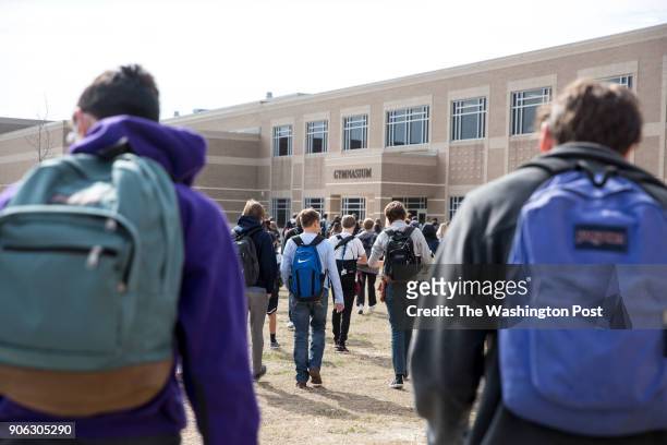 January 5, 2018: Kingwood students arrive to school late morning for their afternoon classes. After Kingwood High School flooded during Hurricane...