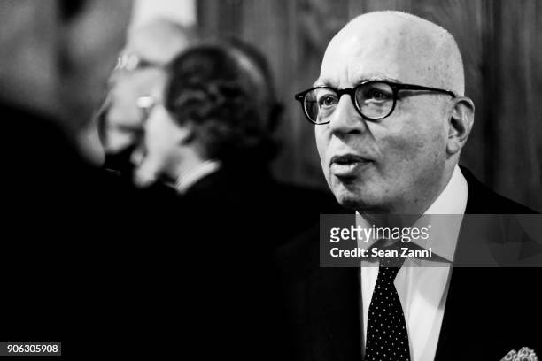 Author Michael Wolff attends publisher Henry Holt toasts Michael Wolff's "Fire and Fury" at Private Residence on January 17, 2018 in New York City.