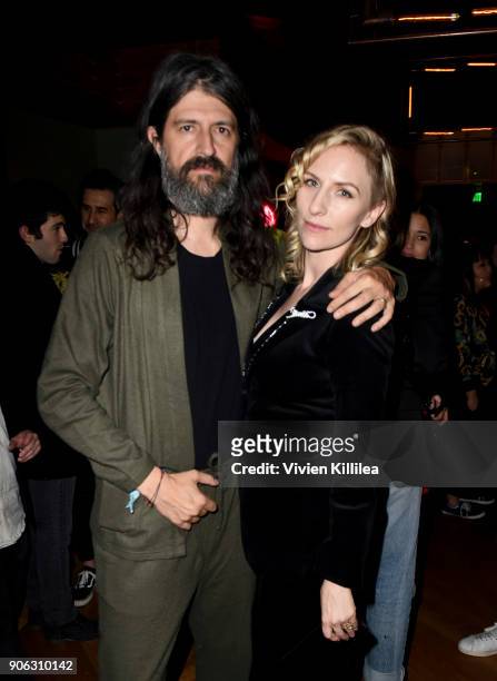 Chris Kantrowitz and Mickey Sumner attend FREAK SHOW - LA Special Screening on January 17, 2018 in Los Angeles, California.