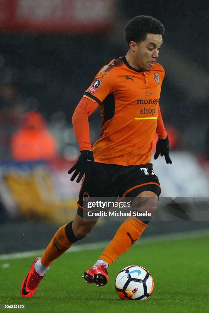 Swansea City v Wolverhampton Wanderers - The Emirates FA Cup Third Round Replay