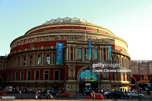 Fans queue outside for the Last Night of the Proms at Royal Albert Hall on September 12, 2009 in London, England.