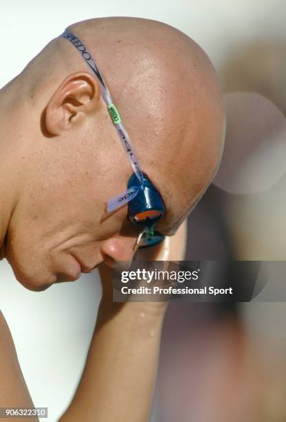 Michael Klim of Australia, winner of seven medals, during the World Aquatics Championships in Perth, Australia, circa January 1998.