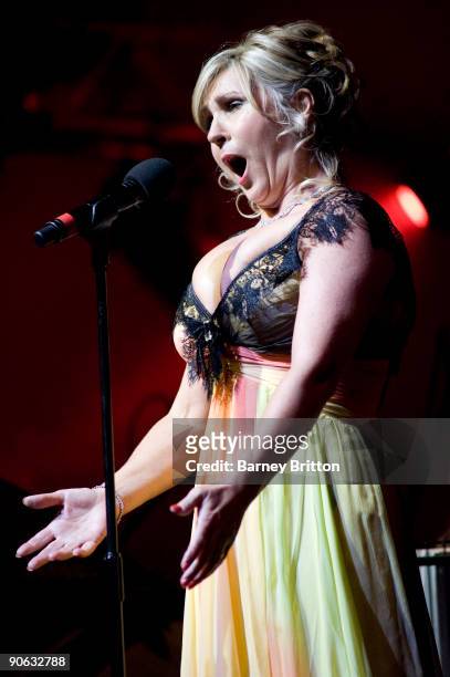 Lesley Garrett performs on stage as part of Tower Festival at the Tower of London on September 12, 2009 in London, England.