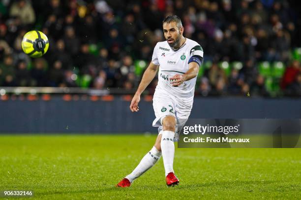 Loic Perrin of Saint Etienne during the Ligue 1 match between Metz and AS Saint-Etienne at on January 17, 2018 in Metz, .