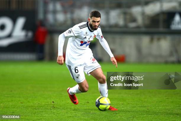 Thomas of Amiens during the Ligue 1 match between Amiens SC and Montpellier Herault SC at Stade de la Licorne on January 17, 2018 in Amiens, .