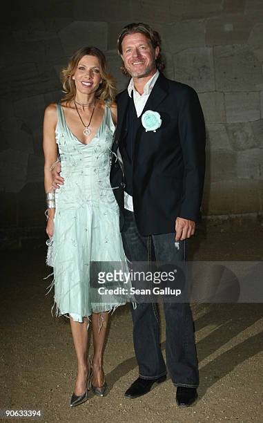 Actress Ursula Karven and friend Mats Wahlstroem attend the wedding party of Barbara Becker and Arne Quinze at Belvedere Palace on September 12, 2009...