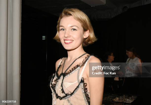 Model Alice Aufray attends YSL Beauty Party During Paris Fashion Week Menswear Fall/Winter 2018-2019 on January 17, 2018 in Paris, France.