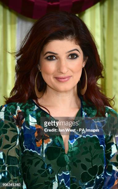 Twinkle Khanna attends a photo call for Pad Man at the Bentley Hotel in Kensington, London.