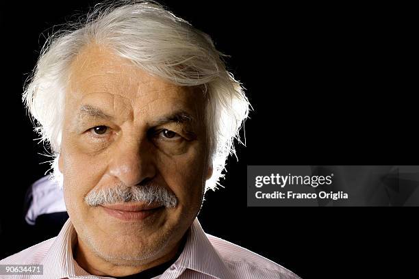 Director Michele Placido from the film "Il Grande Sogno" poses for a portrait session on the Lancia Excelsior Hotel Terrace during the 66th Venice...