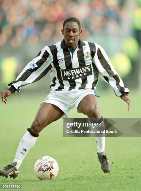 Ruel Fox of Newcastle United in action, circa 1994.