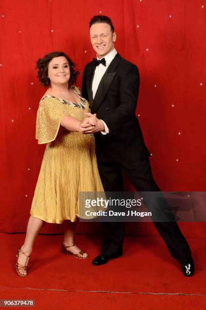 Susan Calman and Kevin Clifton attend the 'Strictly Come Dancing' Live! photocall at Arena Birmingham, on January 18, 2018 in Birmingham, England....