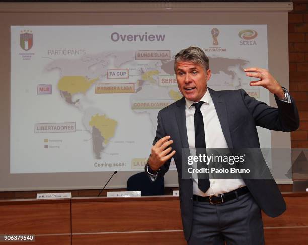 Roberto Rosetti head of VAR attends the Italian Football Federation and USSI Seminar at Giulio Onesti sport center on January 18, 2018 in Rome, Italy.