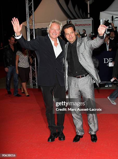 Laurent Boyer and Laurent Gerra attend the screening of the movie 'The proposal' at the 35th US film festival in Deauville, on September 12 France.