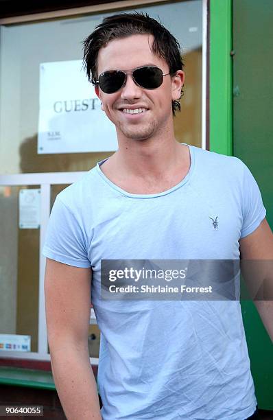 Richard Fleeshman attends the Coldplay and Jay-Z performance at Lancashire County Cricket Club on September 12, 2009 in Manchester, England.