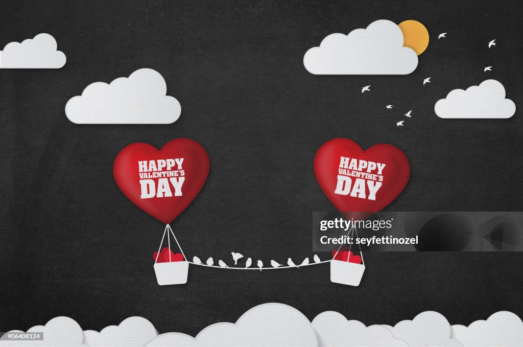 Día de San Valentín fondo de globo