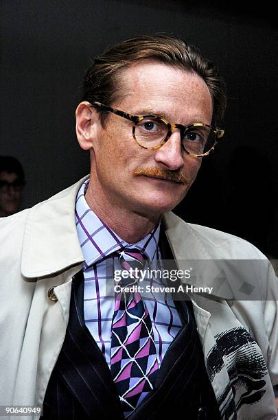 Hamish Bowles, European Editor at large for Vougue attends the Altuzarra Spring 2010 during Mercedes-Benz Fashion Week at Milk Studios on September...