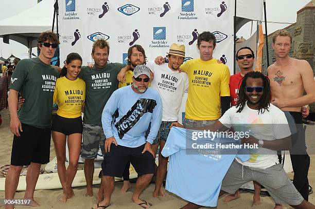 Eric Balfour, Leonor Verela, David Chokachi, Chris Shiflett, Jason Mraz, Eric Avery, Peter Distefano, Martyn Lenoble, and Sal Masekela at the 4th...