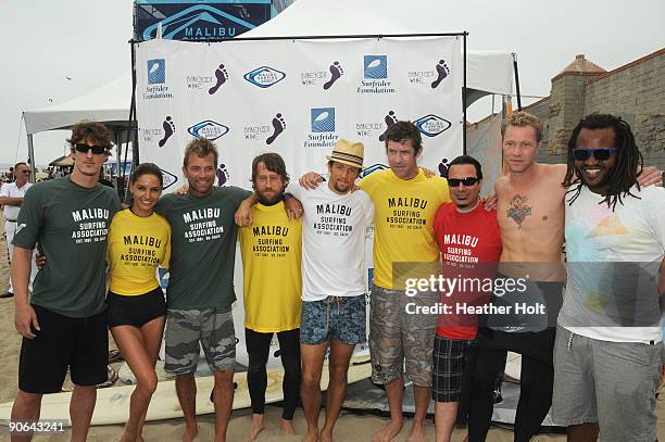 Eric Balfour, Leonor Verela, David Chokachi, Chris Shiflett, Jason Mraz, Eric Avery, Peter Distefano, Martyn Lenoble, and Sal Masekela at the 4th...