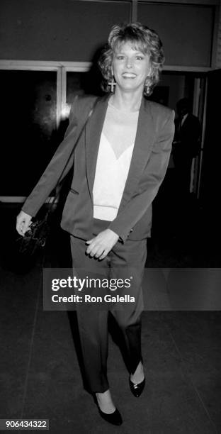 Candy Clark attends "Crossroads" Premiere on March 7, 1986 at Mann Chinese Theater in Hollywood, California.