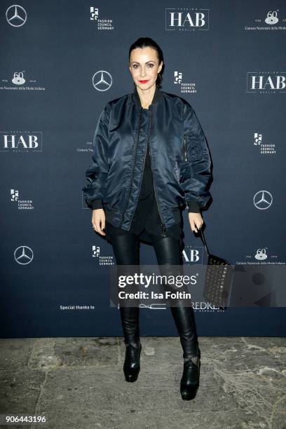 Designer Anita Tillmann during the Fashion HAB show presented by Mercedes-Benz at Halle am Berghain on January 17, 2018 in Berlin, Germany.