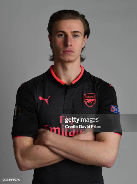 Ben Sheaf of Arsenal during an Arsenal Magazine Photoshoot at London Colney on January 8, 2018 in St Albans, England.