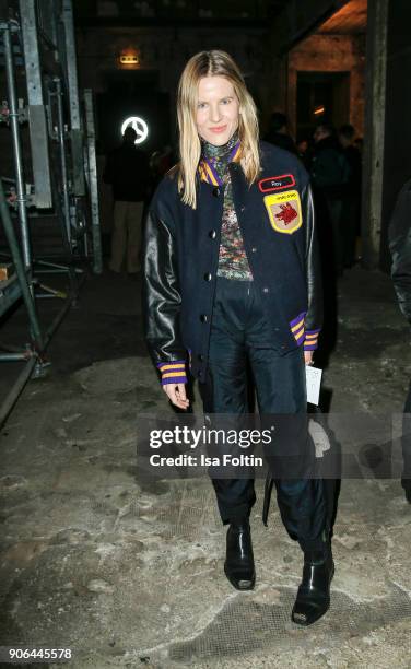 Aino Laberenz during the Fashion HAB show presented by Mercedes-Benz at Halle am Berghain on January 17, 2018 in Berlin, Germany.