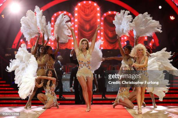 Gemma Atkinson attends the 'Strictly Come Dancing' Live! photocall at Arena Birmingham, on January 18, 2018 in Birmingham, England. Ahead of the...