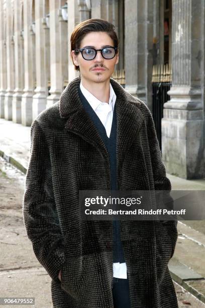 Will Peltz attends the Louis Vuitton Menswear Fall/Winter 2018-2019 show as part of Paris Fashion Week on January 18, 2018 in Paris, France.