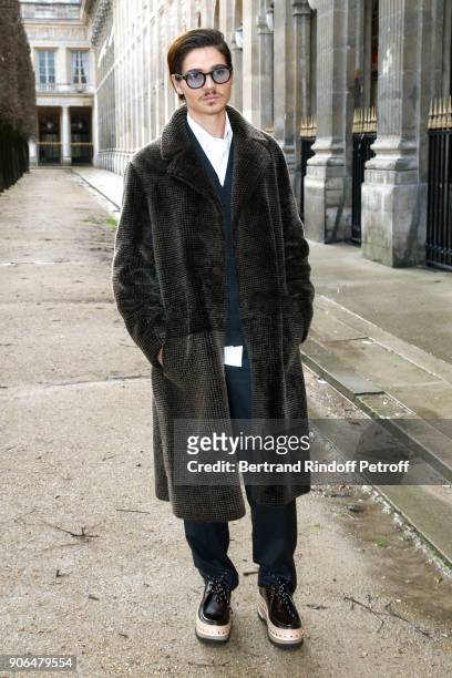 Will Peltz attends the Louis Vuitton Menswear Fall/Winter 2018-2019 show as part of Paris Fashion Week on January 18, 2018 in Paris, France.