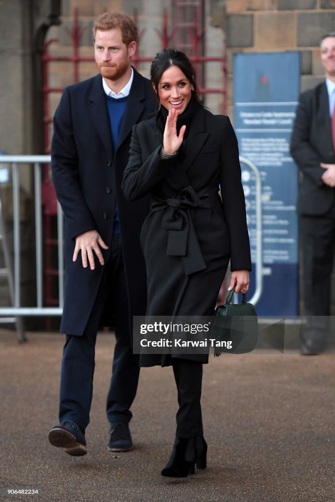 Prince Harry And Meghan Markle Visit Cardiff Castle