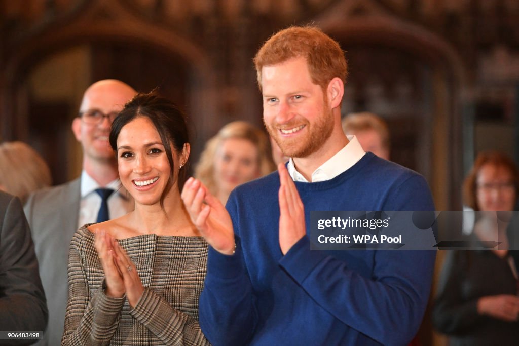 Prince Harry And Meghan Markle Visit Cardiff Castle