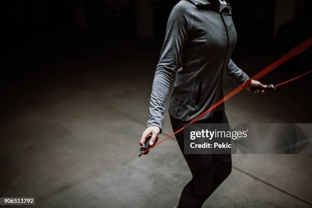 jump rope exercise - skipping rope stock pictures, royalty-free photos & images