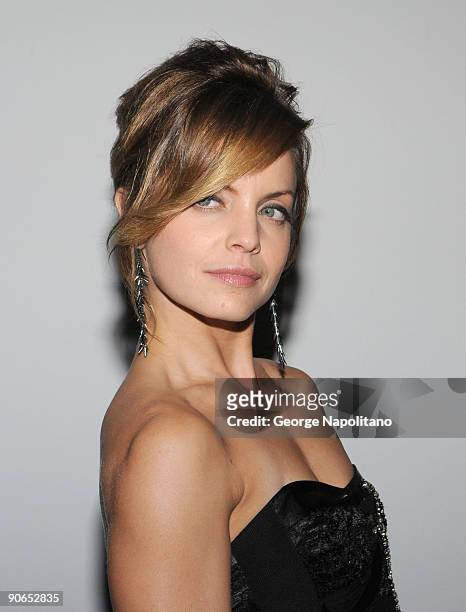 Mena Suvari attends Alice + Olivia Spring 2010 during Mercedes-Benz Fashion Week at 415 West 13th Street on September 12, 2009 in New York City.