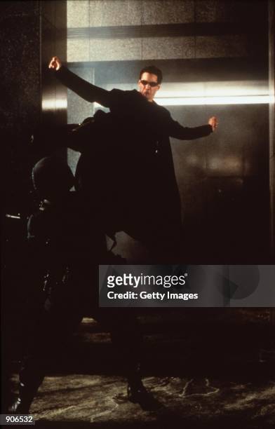 Keanu Reeves stars in "The Matrix." 1999 Warner Bros. And Village Roadshow Film.