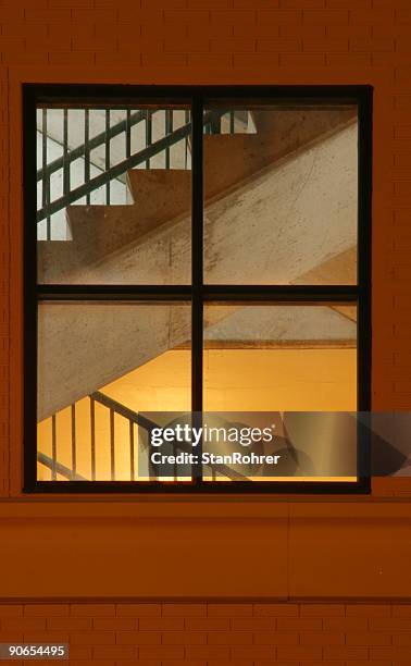 windows and stairs, staircase, dayton, ohio - vouyer stock pictures, royalty-free photos & images