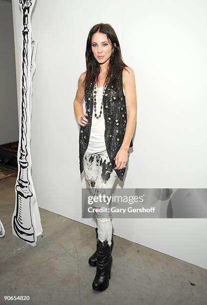 Actress Lynn Collins attends Olivia Spring 2010 during Mercedes-Benz Fashion Week at 415 West 13th Street on September 12, 2009 in New York City.