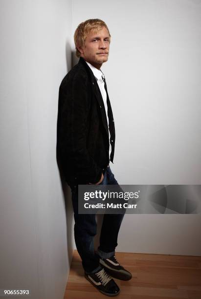 Actor Jeremie Renier from the film 'The Vintner's Luck' poses for a portrait during the 2009 Toronto International Film Festival at The Sutton Place...